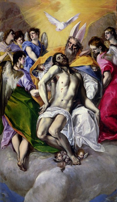 Die Dreifaltigkeit, 1577-79 von El Greco